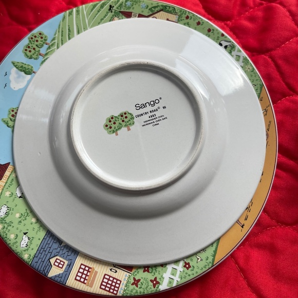 Sango China Country Road Cups, Saucers and plates 2 sets (3 piece/set) - Picture 6 of 17